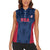 Custom USA Cricket Women Sleeveless Polo Shirt Go United States Simple Version - Wonder Print Shop