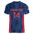 Custom USA Cricket Women V-Neck T-Shirt Go United States Simple Version - Wonder Print Shop