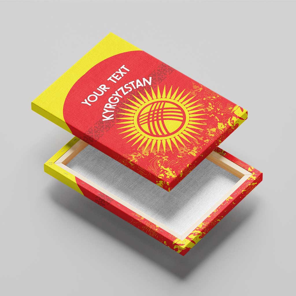 Custom Kyrgyzstan Football Canvas Wall Art Go White Falcons Sporty Style - Wonder Print Shop