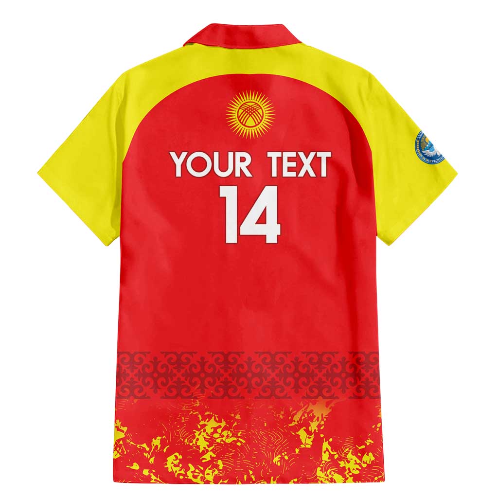 Custom Kyrgyzstan Football Family Matching Mermaid Dress and Hawaiian Shirt Go White Falcons Sporty Style - Wonder Print Shop