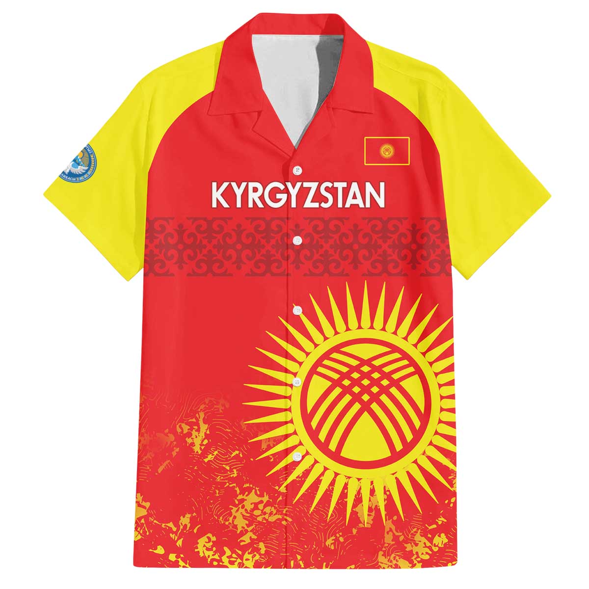 Custom Kyrgyzstan Football Family Matching Off The Shoulder Long Sleeve Dress and Hawaiian Shirt Go White Falcons Sporty Style - Wonder Print Shop