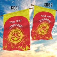 Custom Kyrgyzstan Football Garden Flag Go White Falcons Sporty Style - Wonder Print Shop