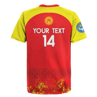 Custom Kyrgyzstan Football Rugby Jersey Go White Falcons Sporty Style - Wonder Print Shop