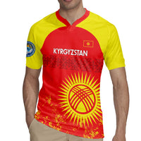 Custom Kyrgyzstan Football Rugby Jersey Go White Falcons Sporty Style - Wonder Print Shop