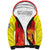 Custom Kyrgyzstan Football Sherpa Hoodie Go White Falcons Sporty Style - Wonder Print Shop