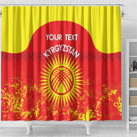Custom Kyrgyzstan Football Shower Curtain Go White Falcons Sporty Style