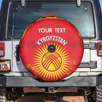 Custom Kyrgyzstan Football Spare Tire Cover Go White Falcons Sporty Style - Wonder Print Shop