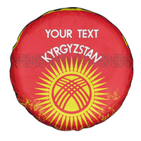 Custom Kyrgyzstan Football Spare Tire Cover Go White Falcons Sporty Style - Wonder Print Shop