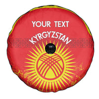 Custom Kyrgyzstan Football Spare Tire Cover Go White Falcons Sporty Style - Wonder Print Shop