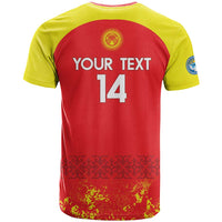 Custom Kyrgyzstan Football T Shirt Go White Falcons Sporty Style - Wonder Print Shop