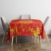 Custom Kyrgyzstan Football Tablecloth Go White Falcons Sporty Style - Wonder Print Shop