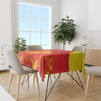 Custom Kyrgyzstan Football Tablecloth Go White Falcons Sporty Style - Wonder Print Shop