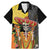 Mexico Dia De Los Muertos Family Matching Mermaid Dress and Hawaiian Shirt Sugar Skull Sombrero Aztec Pattern - Wonder Print Shop