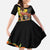Mexico Dia De Los Muertos Family Matching Off The Shoulder Long Sleeve Dress and Hawaiian Shirt Sugar Skull Sombrero Aztec Pattern - Wonder Print Shop
