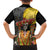 Mexico Dia De Los Muertos Family Matching Off Shoulder Short Dress and Hawaiian Shirt Sugar Skull Sombrero Aztec Pattern - Wonder Print Shop