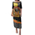 Mexico Dia De Los Muertos Family Matching Puletasi and Hawaiian Shirt Sugar Skull Sombrero Aztec Pattern - Wonder Print Shop