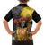 Mexico Dia De Los Muertos Family Matching Short Sleeve Bodycon Dress and Hawaiian Shirt Sugar Skull Sombrero Aztec Pattern - Wonder Print Shop