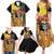 Mexico Dia De Los Muertos Family Matching Summer Maxi Dress and Hawaiian Shirt Sugar Skull Sombrero Aztec Pattern - Wonder Print Shop