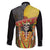 Mexico Dia De Los Muertos Family Matching Summer Maxi Dress and Hawaiian Shirt Sugar Skull Sombrero Aztec Pattern - Wonder Print Shop