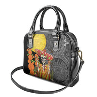 Mexico Dia De Los Muertos Shoulder Handbag Sugar Skull Sombrero Aztec Pattern