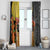 Mexico Dia De Los Muertos Window Curtain Sugar Skull Sombrero Aztec Pattern - Wonder Print Shop