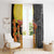 Mexico Dia De Los Muertos Window Curtain Sugar Skull Sombrero Aztec Pattern - Wonder Print Shop