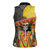 Mexico Dia De Los Muertos Women Sleeveless Polo Shirt Sugar Skull Sombrero Aztec Pattern - Wonder Print Shop