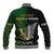 Personalised New Zealand and South Africa Rugby Baseball Jacket 2023 World Cup Final All Black Springboks Together - Wonder Print Shop