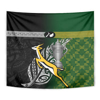 New Zealand and South Africa Rugby Tapestry 2023 World Cup Final All Black Springboks Together - Wonder Print Shop