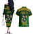South Africa Rugby Couples Matching Off The Shoulder Long Sleeve Dress and Hawaiian Shirt Go Bokke World Cup Champions History - Wonder Print Shop