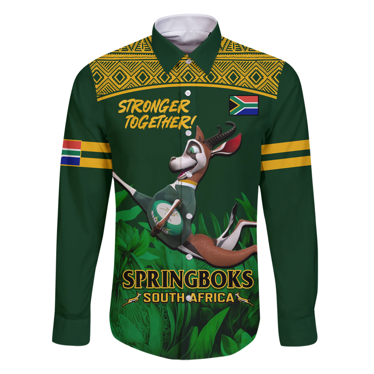 South Africa Rugby Family Matching Puletasi Dress and Hawaiian Shirt Go Bokke World Cup Champions History - Wonder Print Shop