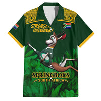 South Africa Rugby Family Matching Tank Maxi Dress and Hawaiian Shirt Go Bokke World Cup Champions History - Wonder Print Shop