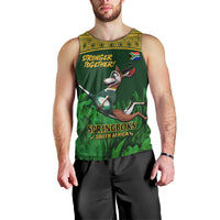 South Africa Rugby Men Tank Top Go Bokke World Cup Champions History - Wonder Print Shop