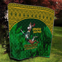 South Africa Rugby Quilt Go Bokke World Cup Champions History - Wonder Print Shop