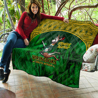 South Africa Rugby Quilt Go Bokke World Cup Champions History - Wonder Print Shop