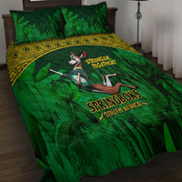 South Africa Rugby Quilt Bed Set Go Bokke World Cup Champions History - Wonder Print Shop