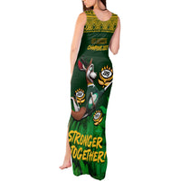 South Africa Rugby Tank Maxi Dress Go Bokke World Cup Champions History - Wonder Print Shop