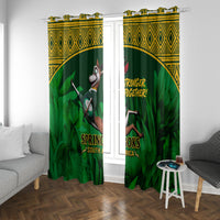 South Africa Rugby Window Curtain Go Bokke World Cup Champions History - Wonder Print Shop