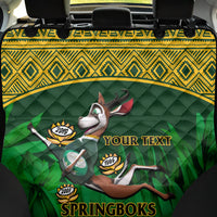 Custom South Africa Rugby Back Car Seat Cover Go Bokke World Cup Champions History - Wonder Print Shop