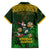 Custom South Africa Rugby Family Matching Short Sleeve Bodycon Dress and Hawaiian Shirt Go Bokke World Cup Champions History - Wonder Print Shop