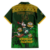 Custom South Africa Rugby Family Matching Tank Maxi Dress and Hawaiian Shirt Go Bokke World Cup Champions History - Wonder Print Shop