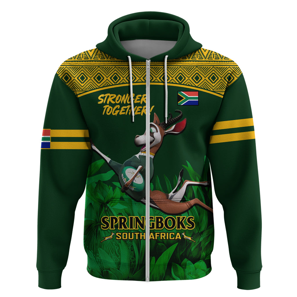Custom South Africa Rugby Hoodie Go Bokke World Cup Champions History - Wonder Print Shop