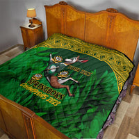 Custom South Africa Rugby Quilt Go Bokke World Cup Champions History - Wonder Print Shop