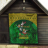 Custom South Africa Rugby Quilt Go Bokke World Cup Champions History - Wonder Print Shop