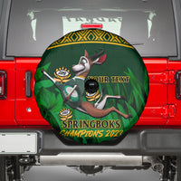 Custom South Africa Rugby Spare Tire Cover Go Bokke World Cup Champions History - Wonder Print Shop
