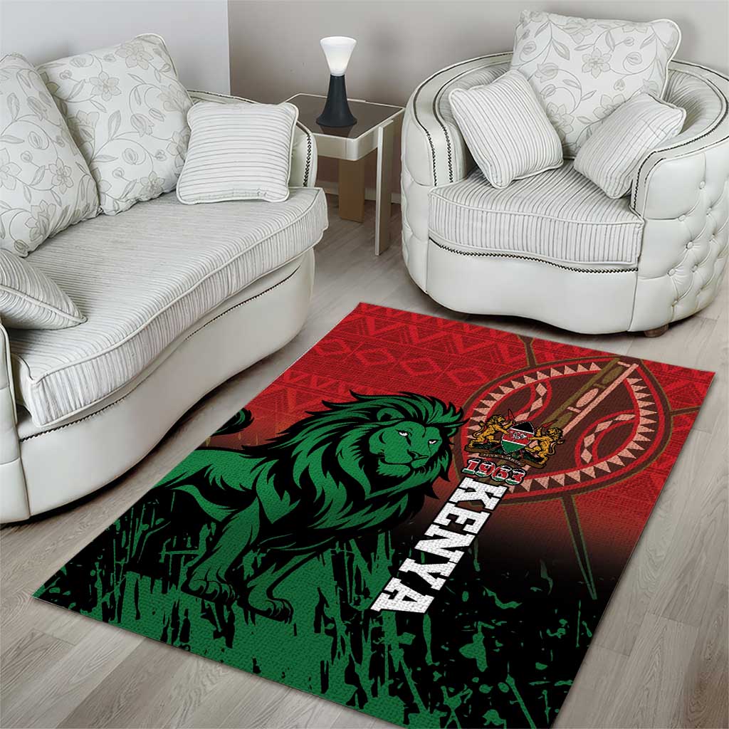 Kenya Independence Day Area Rug Jamhuri ya Kenya 1963 - African Pattern - Wonder Print Shop