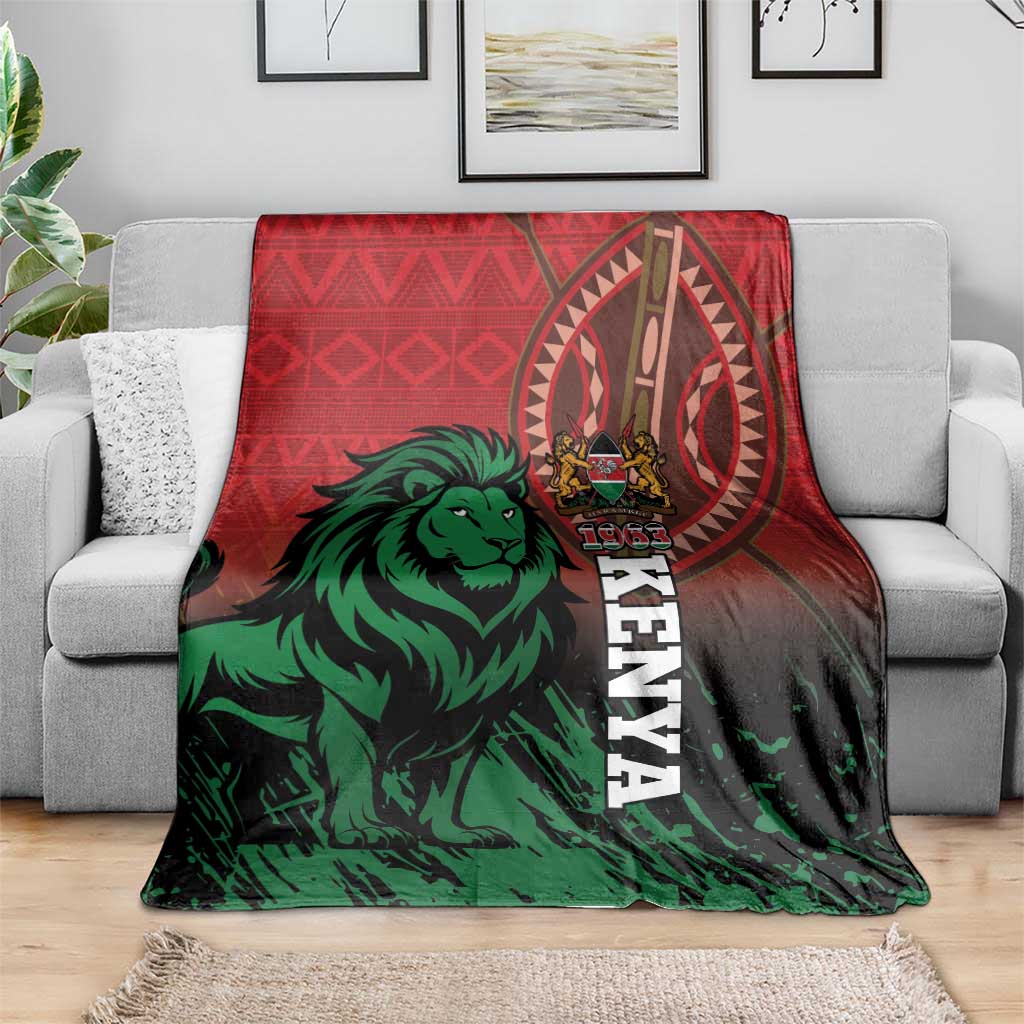 Kenya Independence Day Blanket Jamhuri ya Kenya 1963 - African Pattern