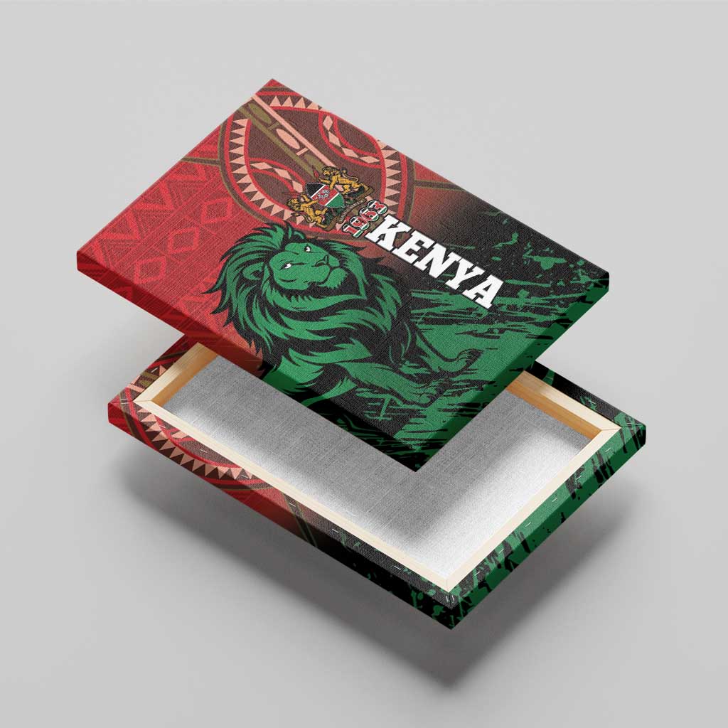 Kenya Independence Day Canvas Wall Art Jamhuri ya Kenya 1963 - African Pattern - Wonder Print Shop