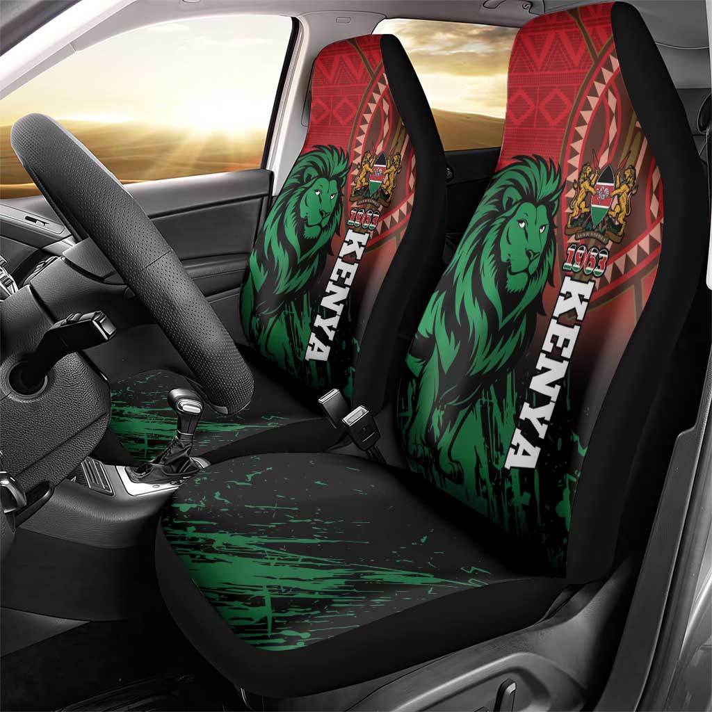 Kenya Independence Day Car Seat Cover Jamhuri ya Kenya 1963 - African Pattern - Wonder Print Shop