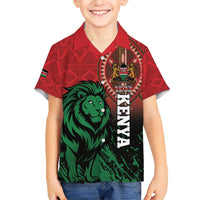 Kenya Independence Day Family Matching Short Sleeve Bodycon Dress and Hawaiian Shirt Jamhuri ya Kenya 1963 - African Pattern - Wonder Print Shop